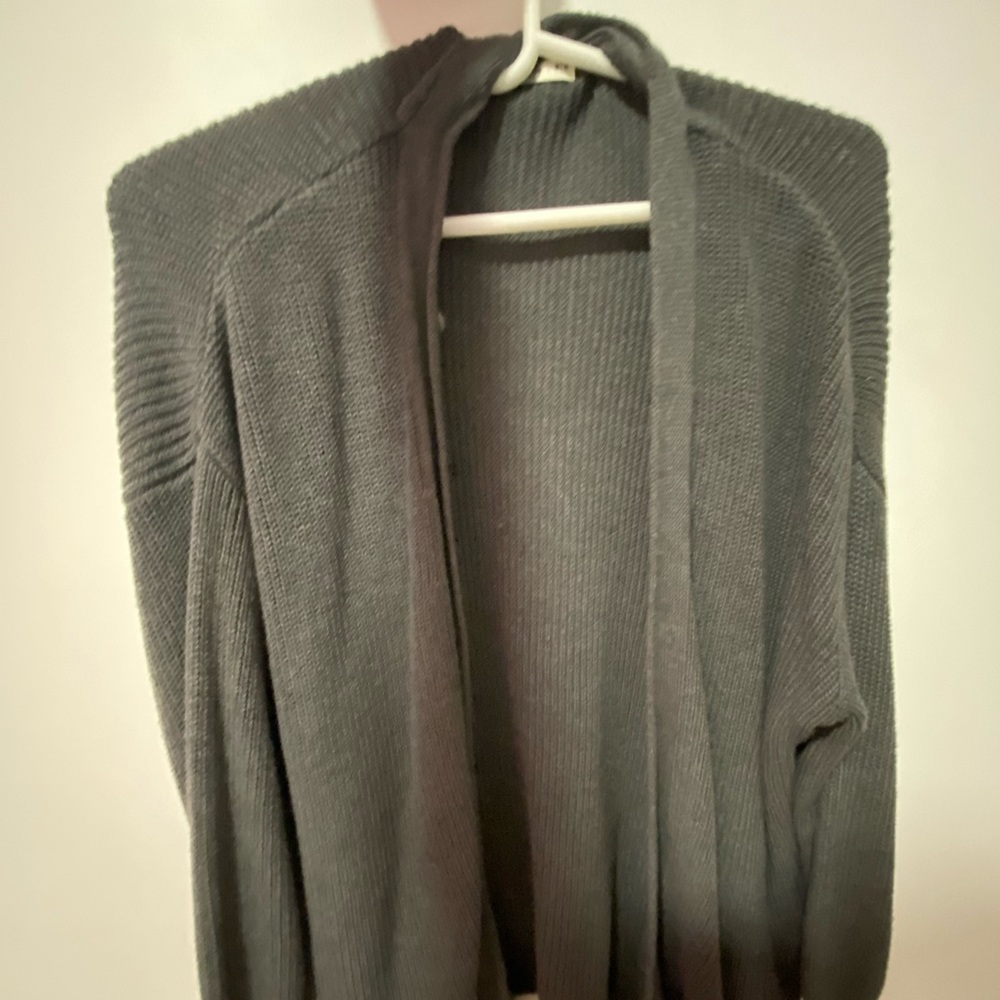 Long grey cardigan
